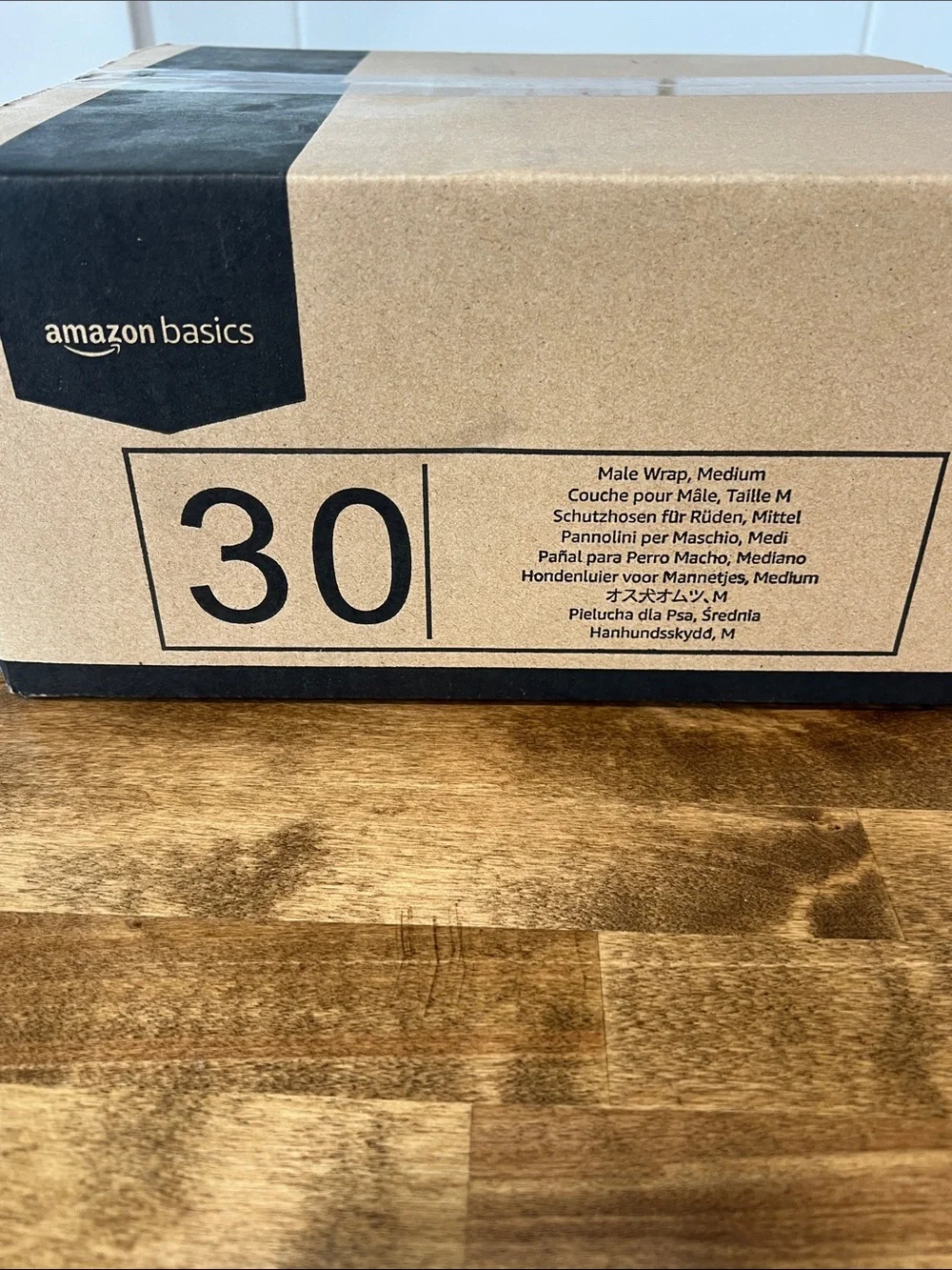 Amazon Disposable Dog Wraps in White - Medium, 30 Count- sealed/never opened
